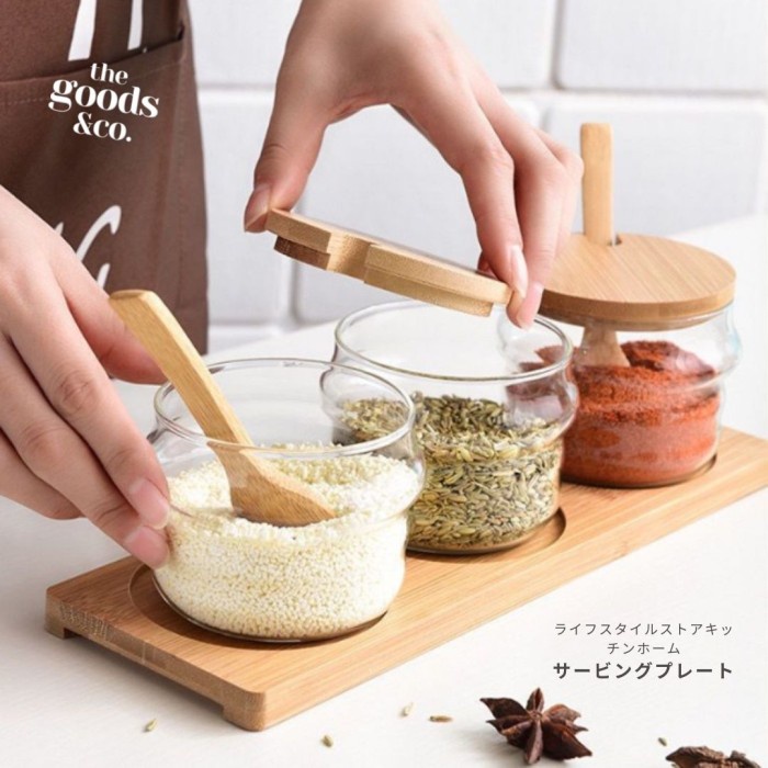 Bmn Tempat Bumbu Dapur Wadah Bumbu Dapur Set Kaca Premium Wadah Garam