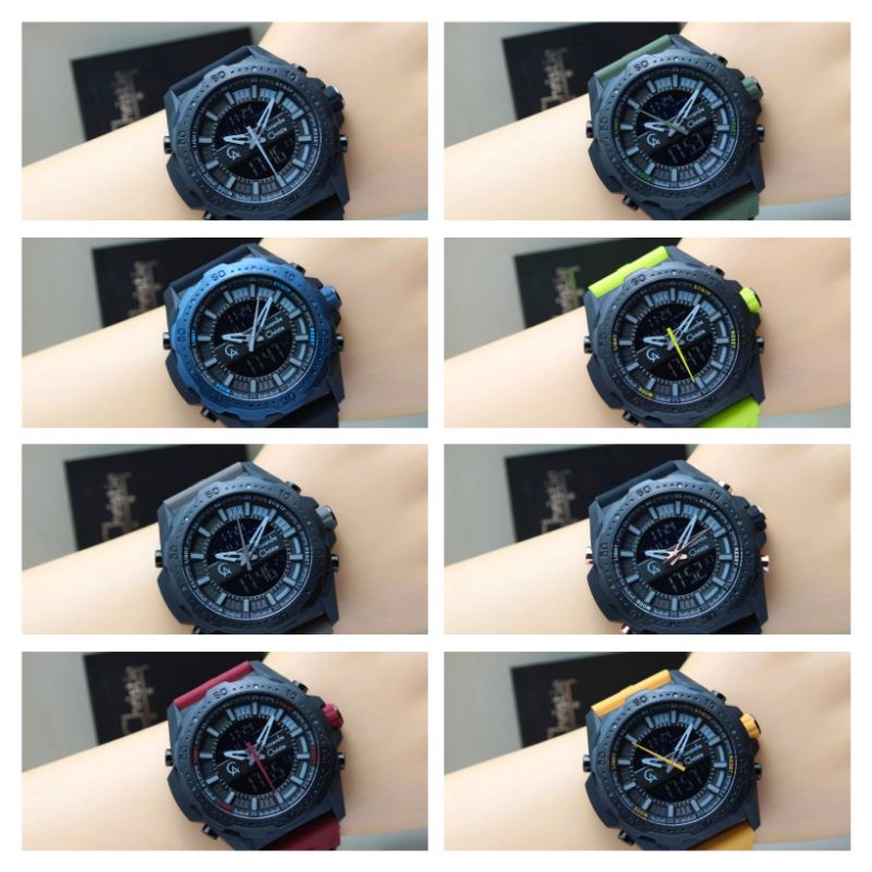 JAM TANGAN PRIA  ALEXANDRE CHRISTIE DOUBLE TIME RUBBER  AC 9370 9370 AC9370 ORIGINAL