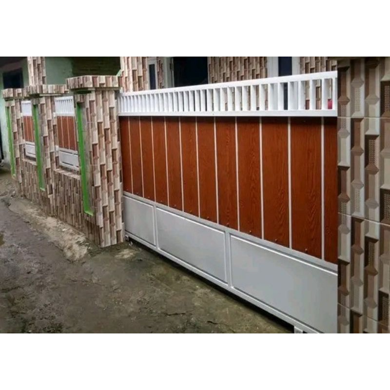 gerbang pintu pagar rumah minimalis grc Wodplank