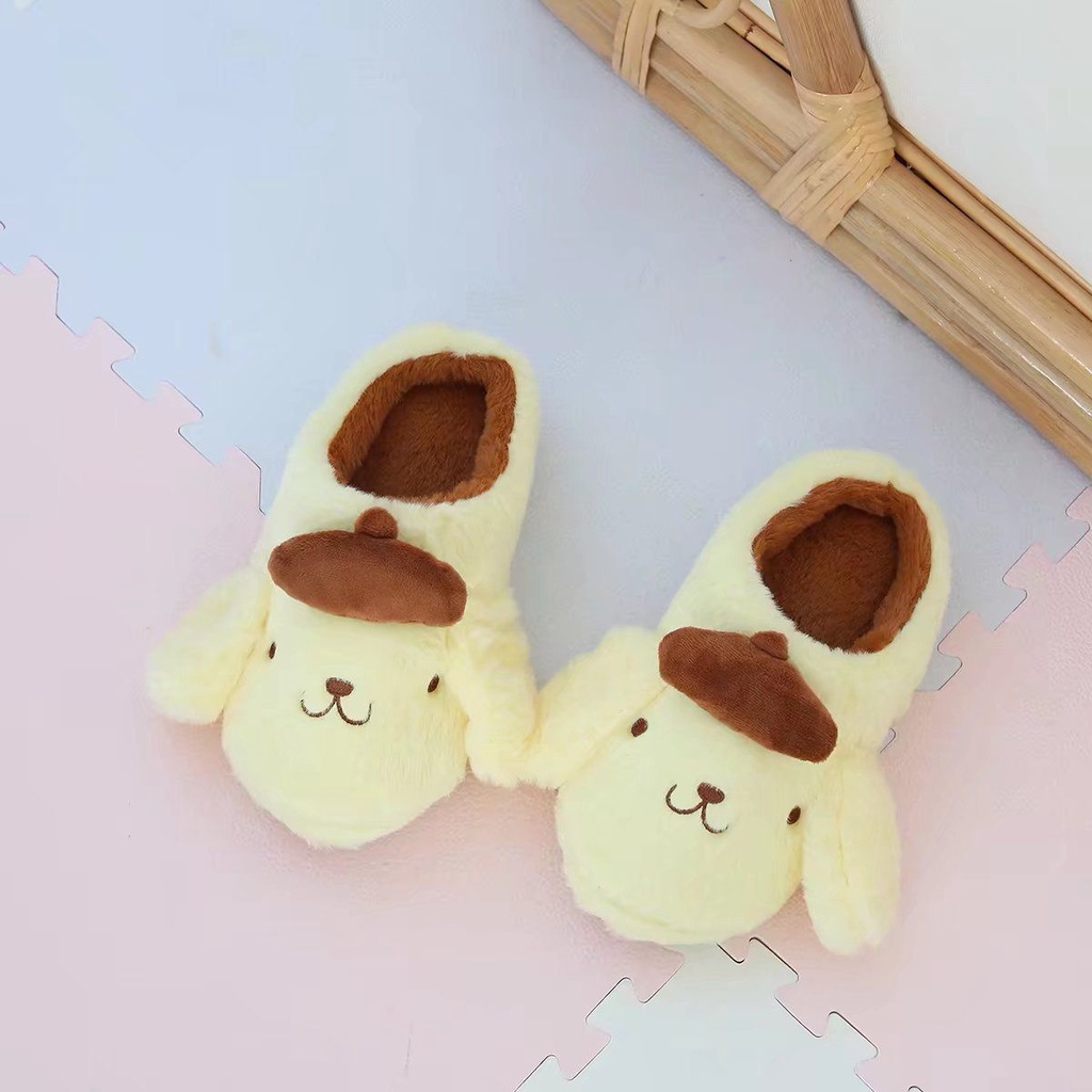 SANDAL RUMAH CINNAMOROLL MELODY KUROMI TWIN STARS KIKI LALA HANGYODON POMPOMPURIN HELLO KITTY SEPATU KAMAR IMPOR