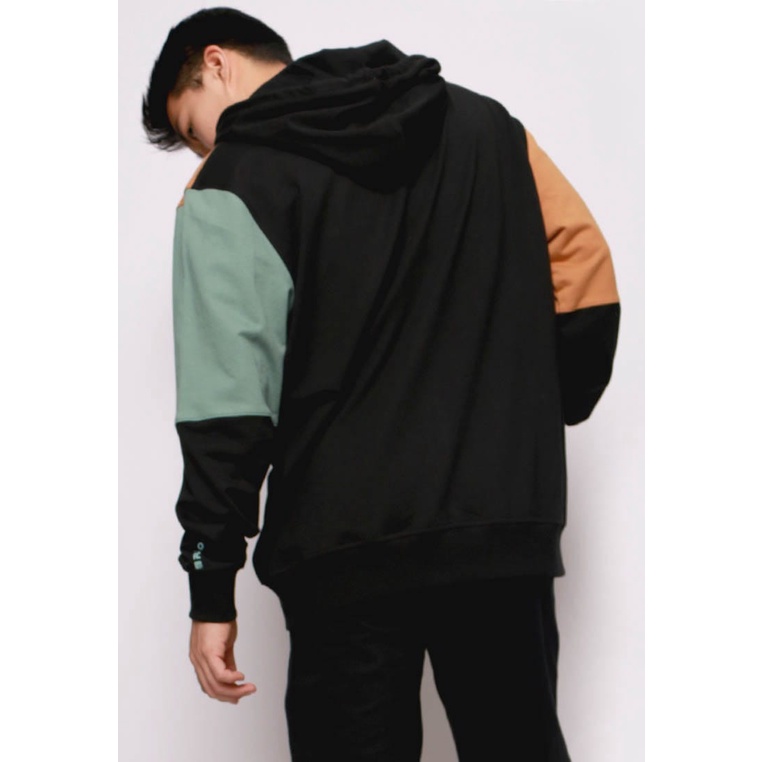 Rigato Hoodie Jacket Color Blocking / Jaket / Hoodie