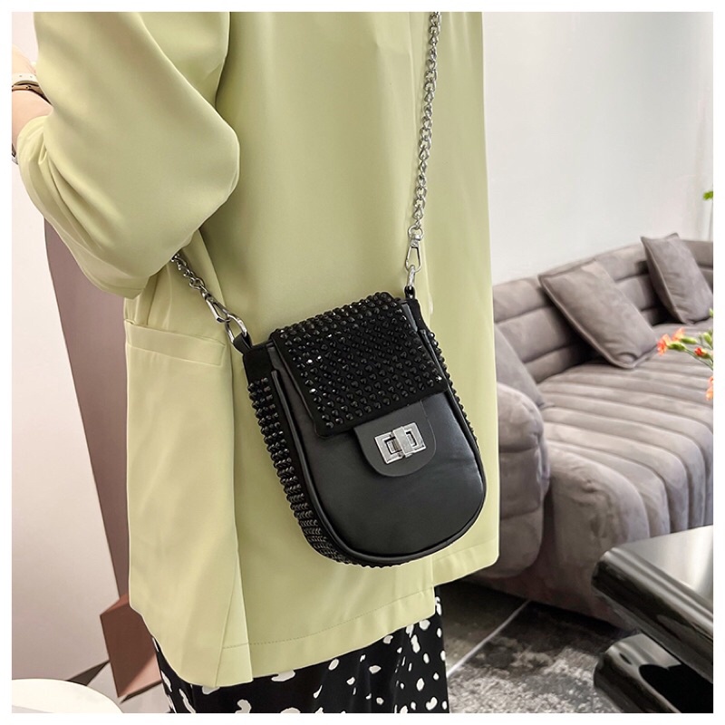 SG2126 Syafniegalery tas Selempang wanita blink import dompet hape