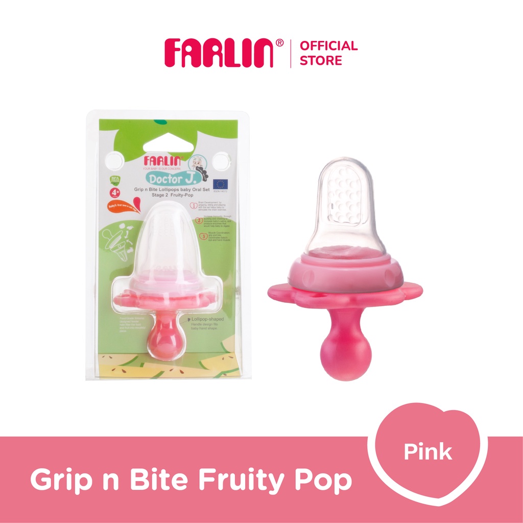 Farlin Grip&amp; Bite Baby Oral Set Stage 2 Fruity Pop