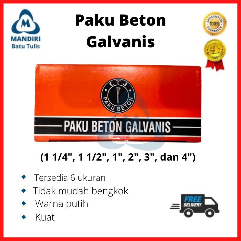 Paku Beton Putih Murah Paku Tembok Kayu 2.5cm 3cm 4cm 5cm 7cm 10cm