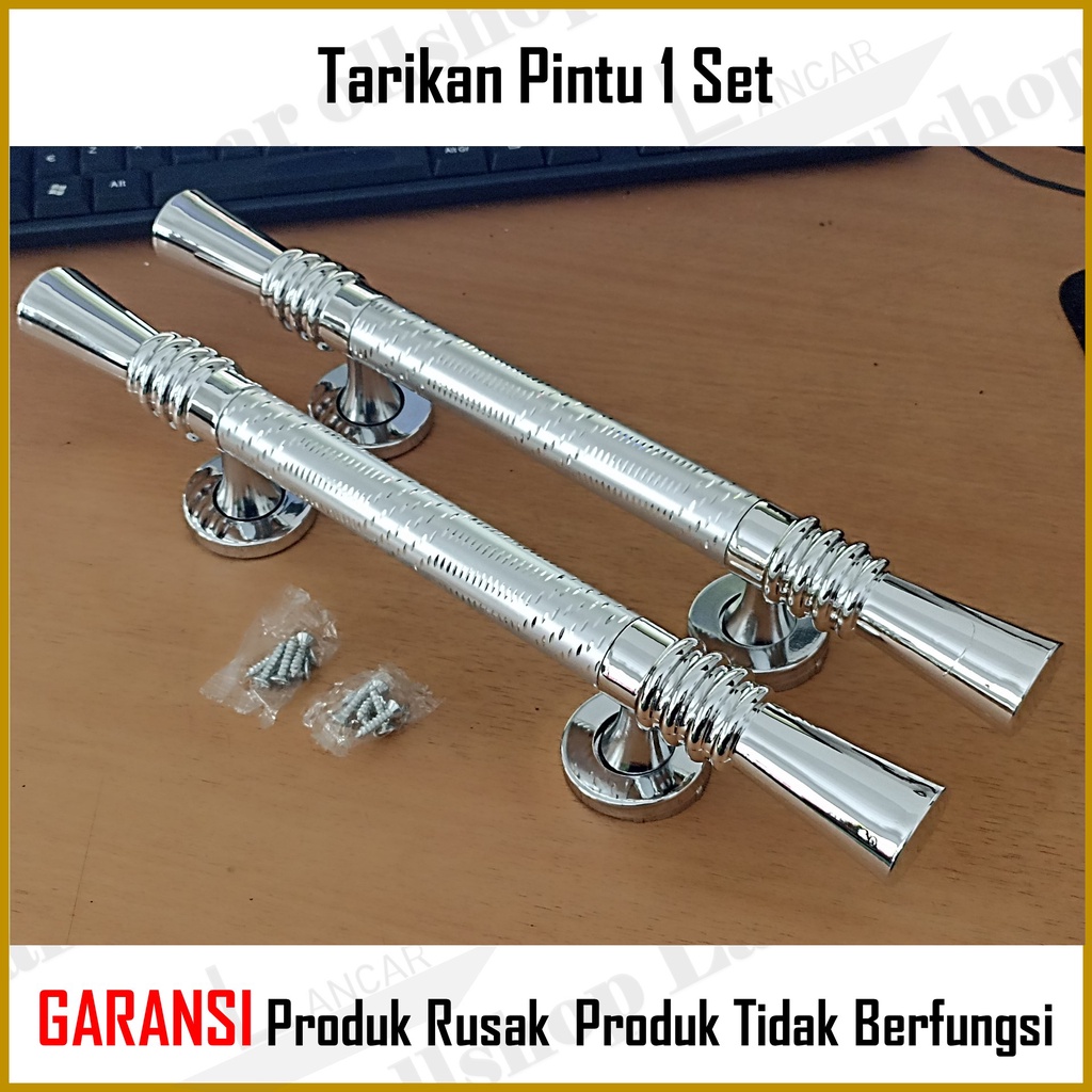 Tarikan Pegangan Gagang Pintu Rumah Sisik Putih 1 Set / Handle Pintu Rumah 35 Cm Murah Minimalis Tarikan Pintu Pull Gagang Pintu Awet Murah