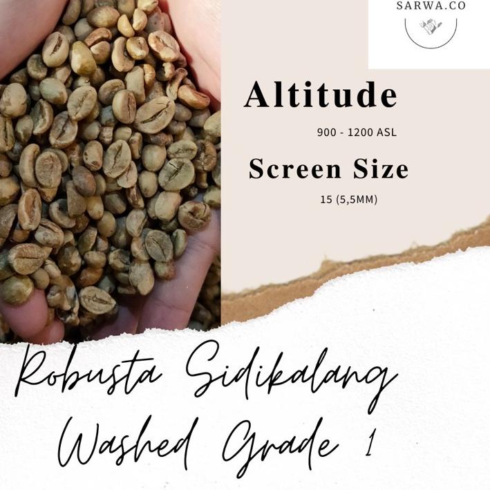 Quality Control✅Robusta Green Bean 1KG - Sidikalang Washed Process Grade 1 - Biji Kopi Mentah Robusta|SQ1