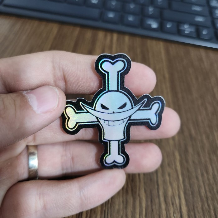 

Sticker Hologram Anime - PSH1177 - One Piece - whitebeard logo