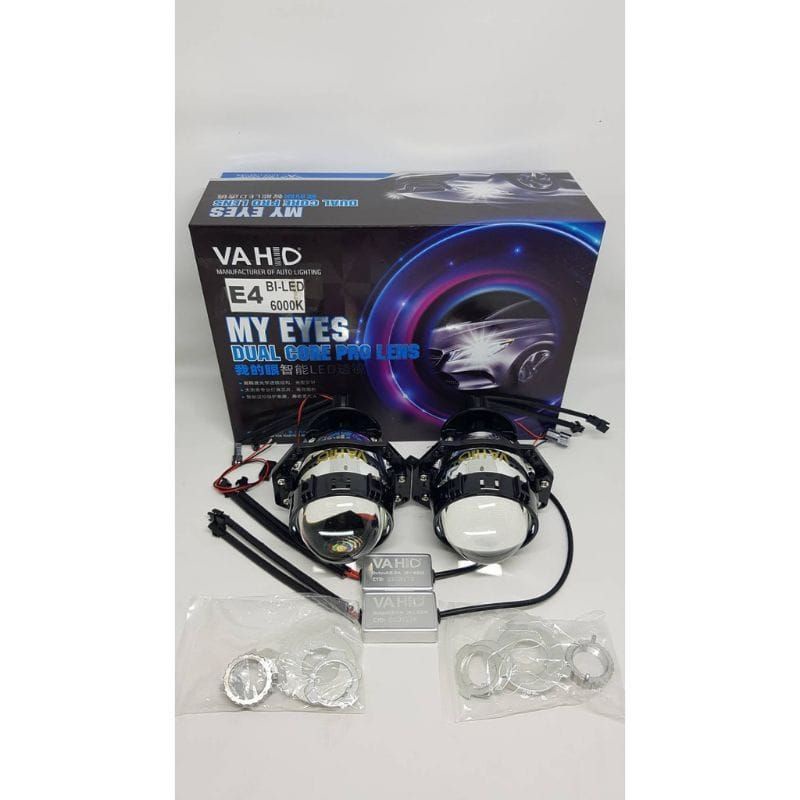 Projector Biled vahid E4 Vahid Original Hella Bluelens 6000 K H4 motor dan mobil