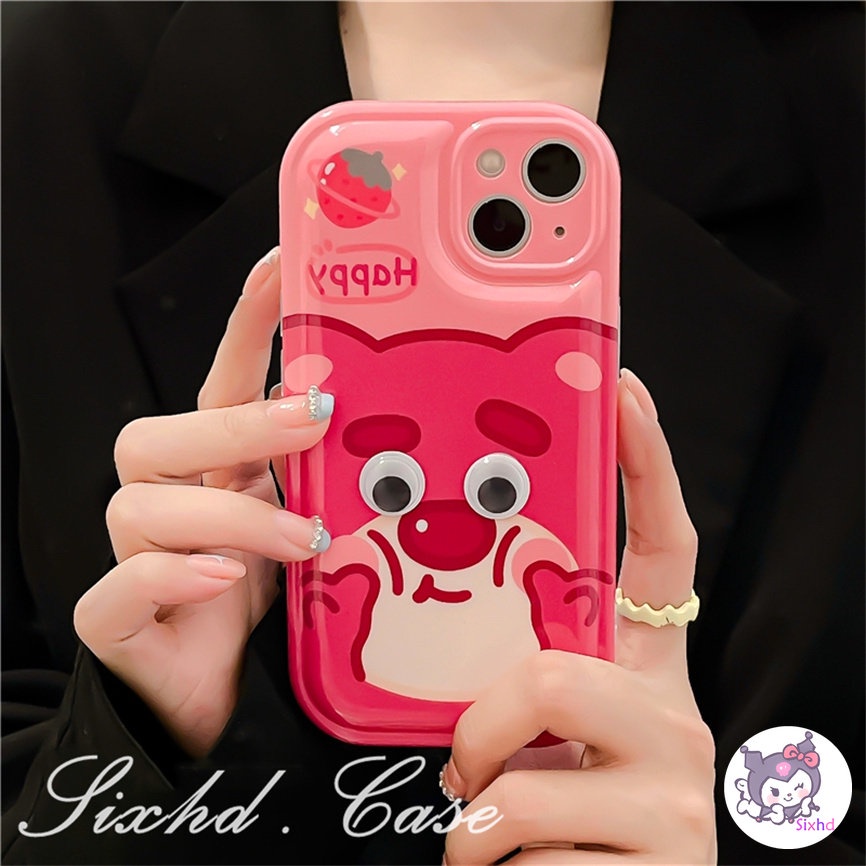 Compatible For iPhone 14 13 12 11 Pro Max SE2020 X Xr Xs Max 8 7 6 6s Plus Cute Monster Bear Air Cushion Phone Case Soft TPU Shockproof Protective Cover