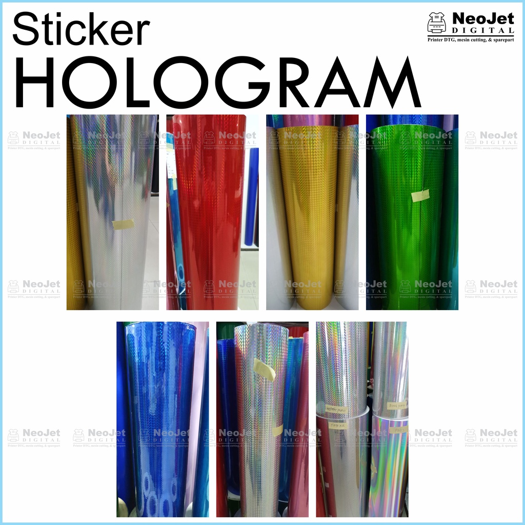 

Paket Sticker Hologram lebar 60cm panjang 25 meter Stiker Holo Pasir 3D Rainbow Pelangi