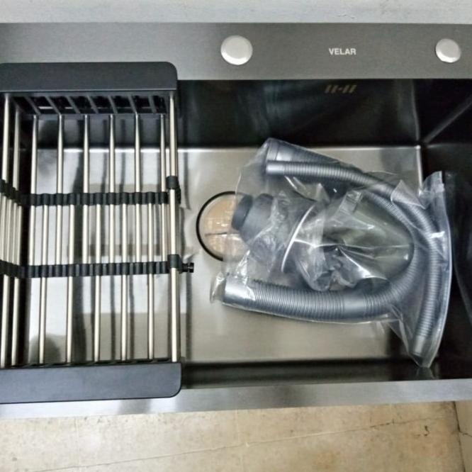 Kitchen Sink Bak Cuci Piring 1 Lubang 6845 Hitam