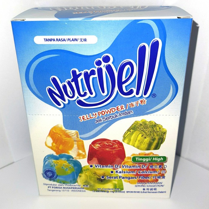

Nutrijell Tanpa Rasa / Plain 15 Gr X 12 Sacet
