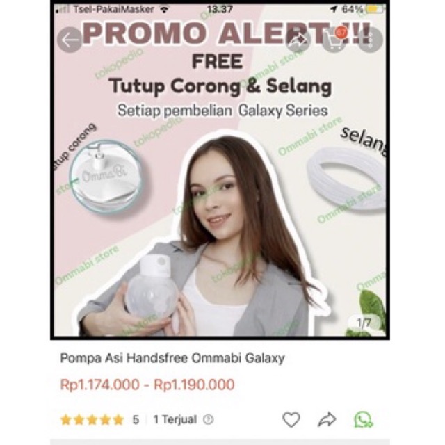 Preloved Ommabi Galaxy Handsfree