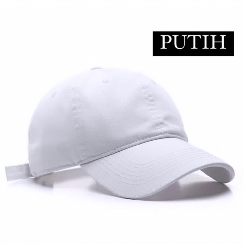 TOPI PET / TOPI POLOS. bisa sablon/bordir