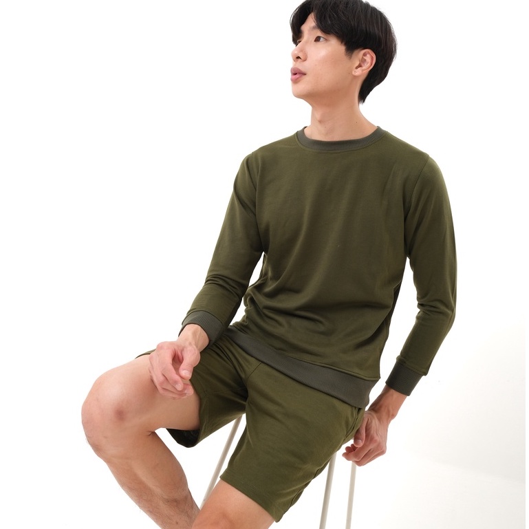 SANVANINA Setelan Sweater Army Green | One set Sweater Hijau Army CC-01G