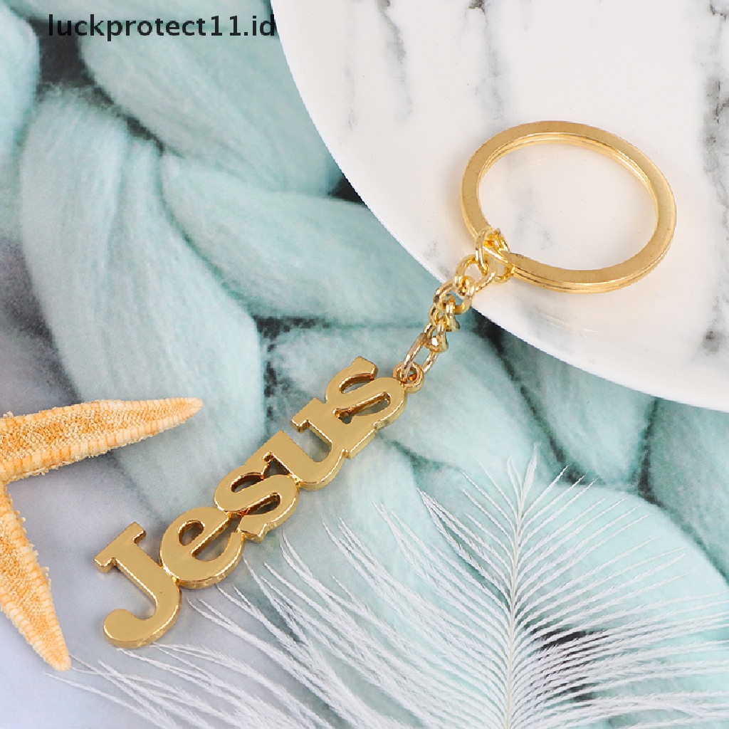 /Fashion Hot// Fashion// 1pc Agama Yesus Kunci Ring Kunci Mobil Gantungan Kunci Kristen Yesus.