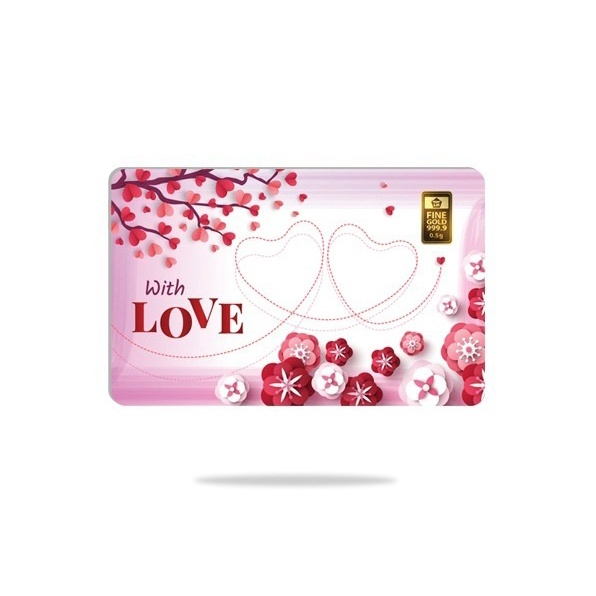 EMAS ANTAM LM GIFT SERIES WITH LOVE - 0.5 GRAM