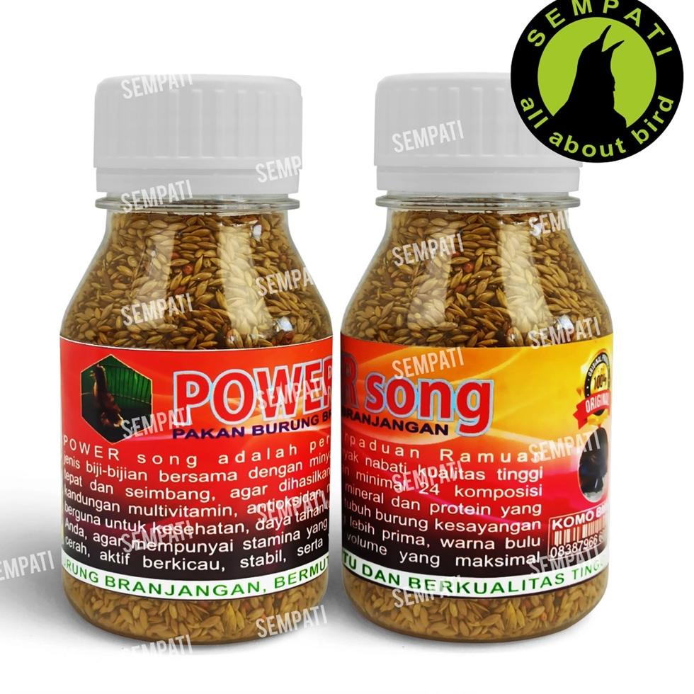 [L-P3P-❤] POWER SONG PAKAN BRANJANGAN POWER SONG PAKAN BURUNG BRANJANGAN LARK MAKANAN HARIAN SUPER P