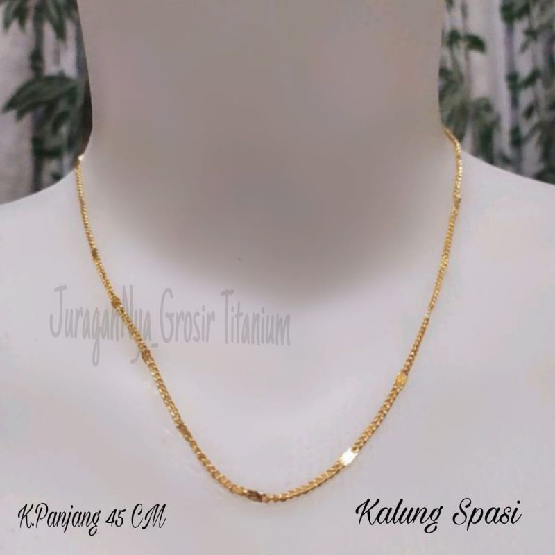 KALUNG TITANIUM SPASI SIMPLE ANTI KARAT&amp;ANTI LUNTUR