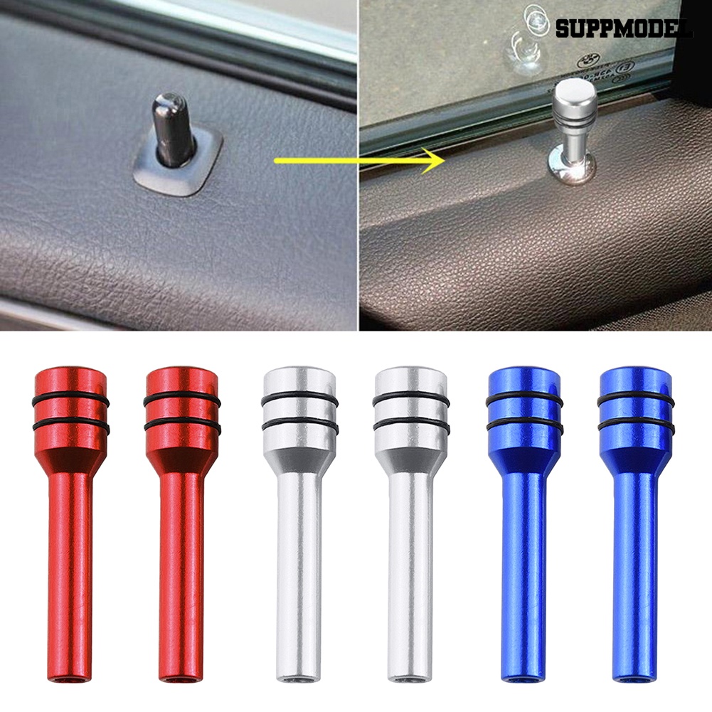 [Auto] 2pcs Mobil Kendaraan Universal Interior Door Lock Pin Aluminium Alloy Tarikan Pin Knobs