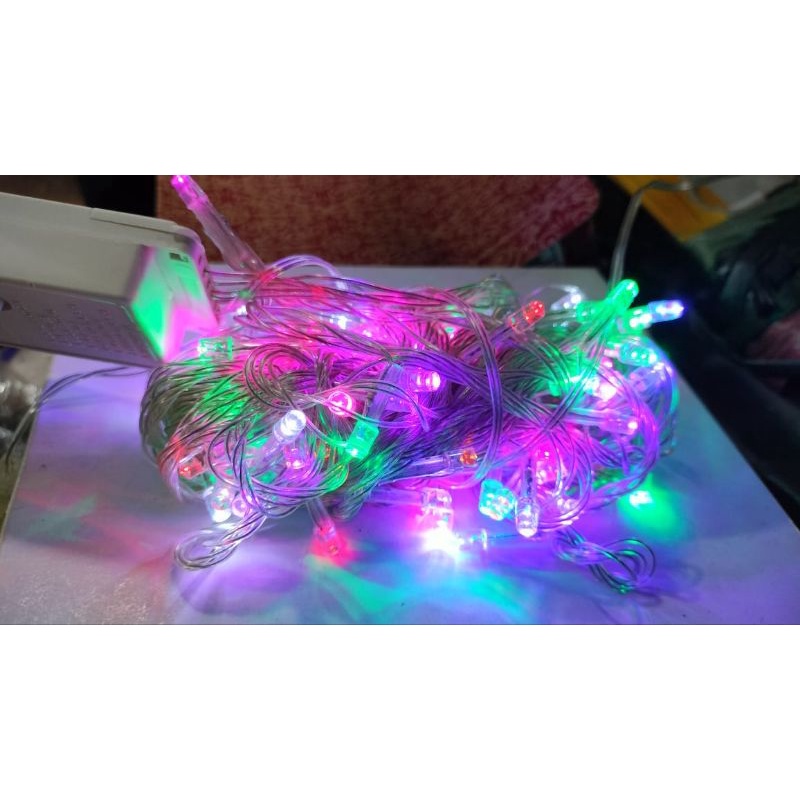 lampu LED natal warna warni 100pcs