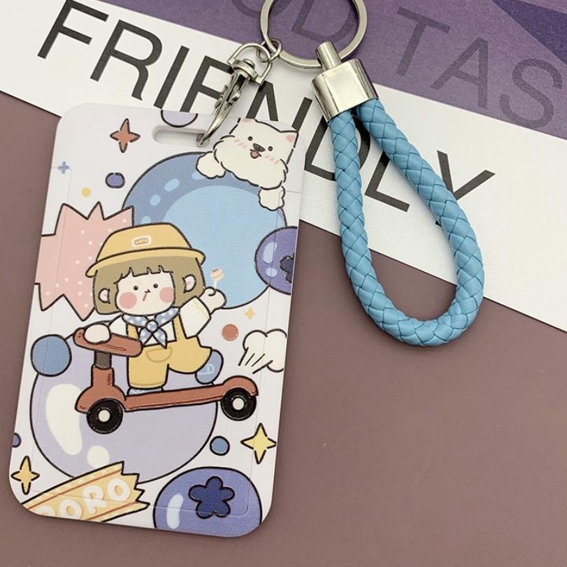 Ready Stock.. Cute Photocard Holder photocard keychain Motif ID Card - Tempat Foto PC Kpop Photocard