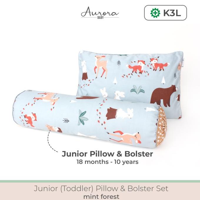 Aurora Baby Toddler Junior Pillow Set, Bantal Guling Set Anak 1-10Thn
