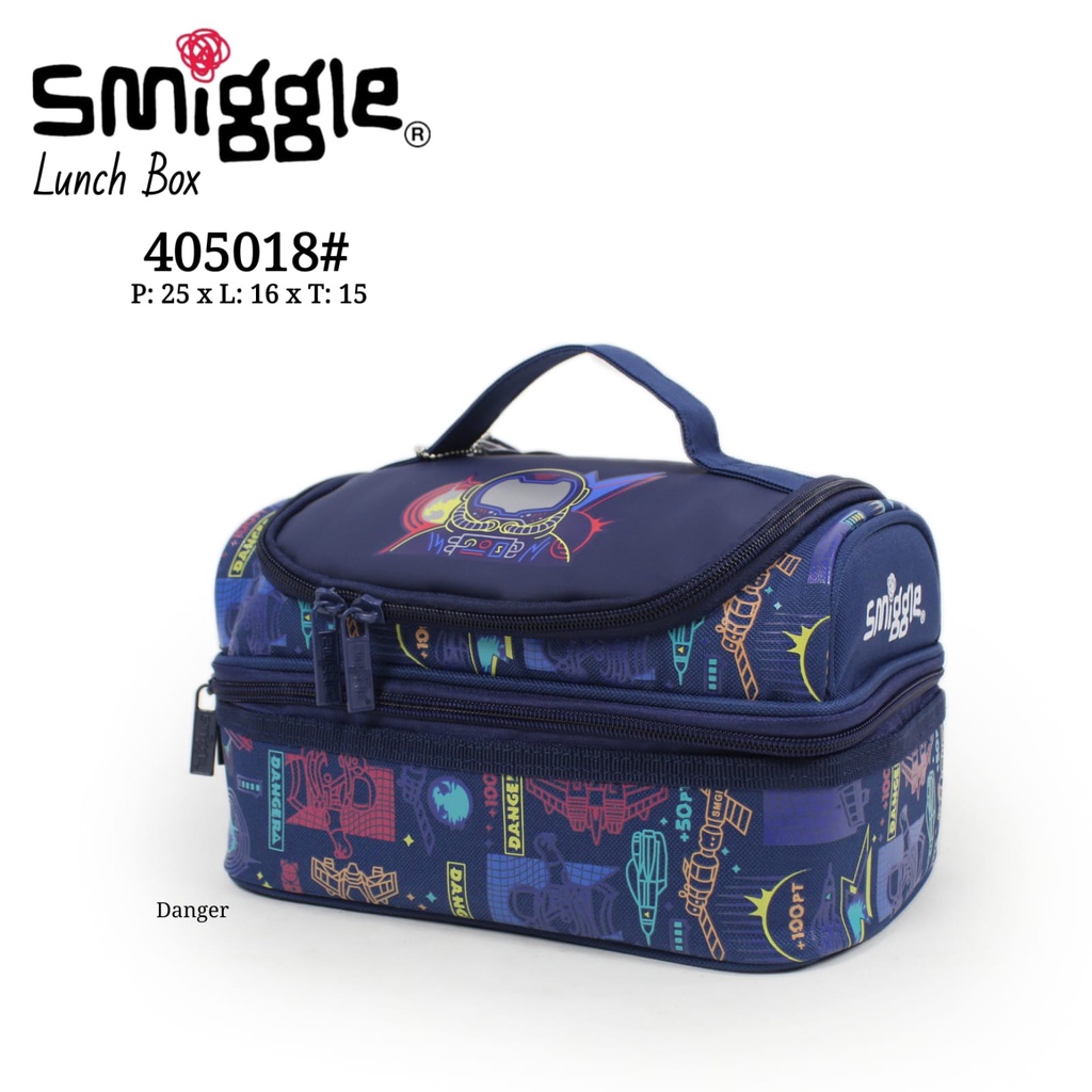 SMIGGLE Double Decker Lunchbox Lunchbag Minecraft / Avengers / Ariel / Cinderella