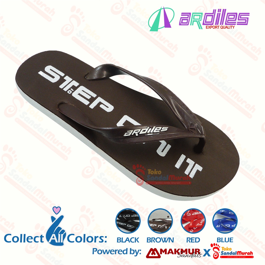 Toko Sendal Murah - Sandal Jepit Dewasa / Sandal Jepit Laki - Laki / Sandal Jepit Step On It / Sandal Jepit Murah Original [Toko Sendal Murah M 07 Ardiles Step On It]