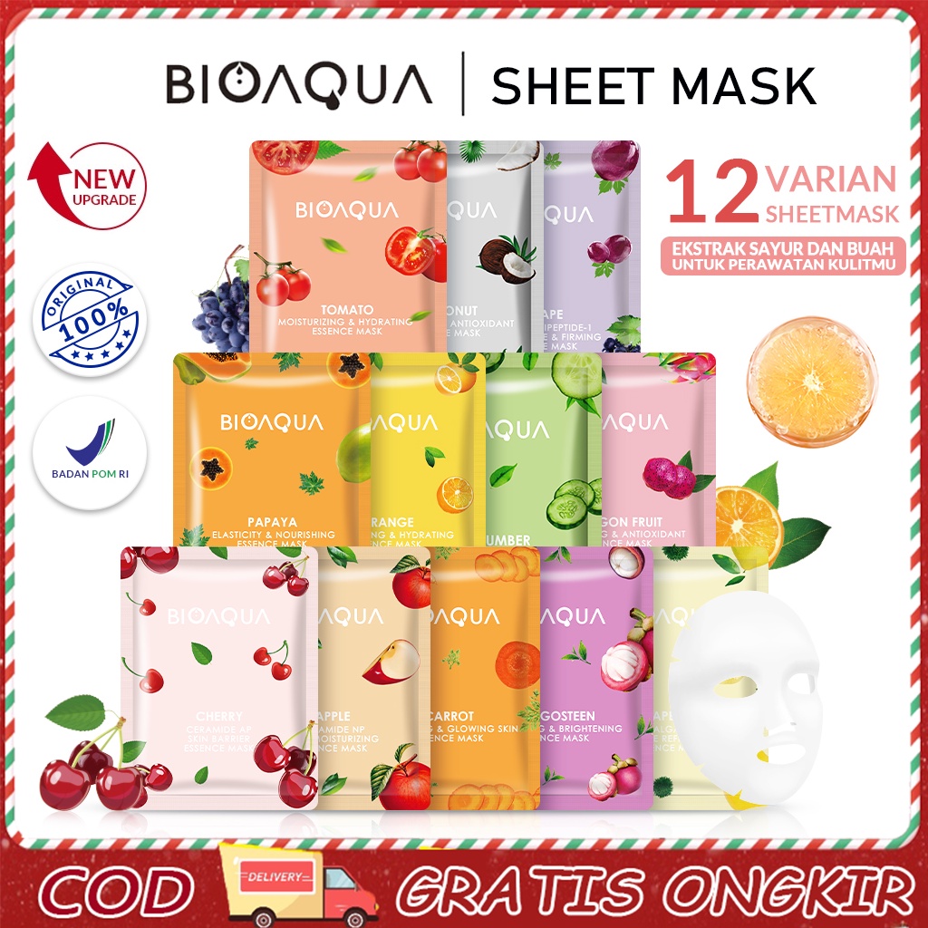 Jual Bioaqua Masker Sheet Mask Vegetables And Fruits Series Natural