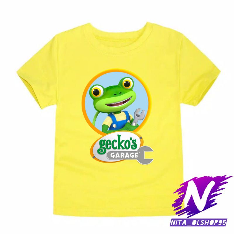 BAJU ANAK KAOS ANAK GECKO'S GARAGE GECKO GARAGE