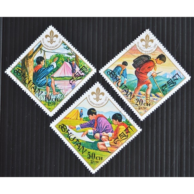 

✨NEW✨ - PERANGKO BHUTAN 1972 - SCOUT - USED ,