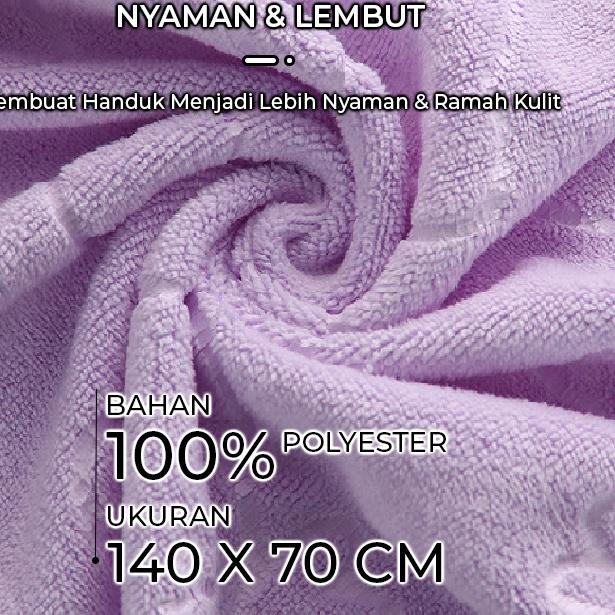 Handuk Mandi 70x140 cm High Quality / Daya Serap Yang Bagus (100% MICROFIBER) Handuk Anak dan Dewasa