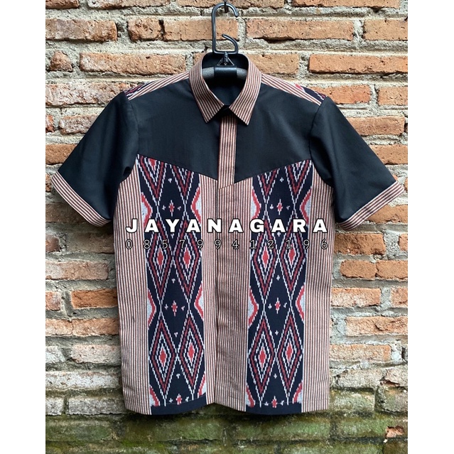 Kemeja Tenun Jayanagara Original Handwoven 020
