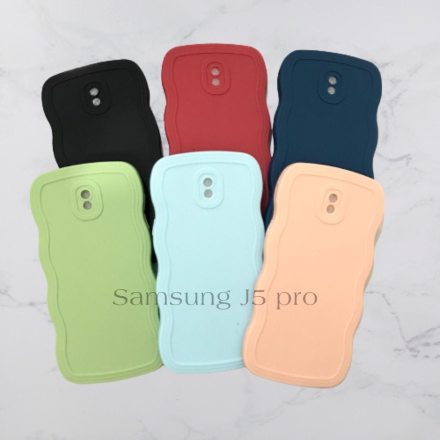 CASE SAMSUNG J5 PRO - SOFTCASE SILIKON GELOMBANG WAVY PRO CAMERA - GA