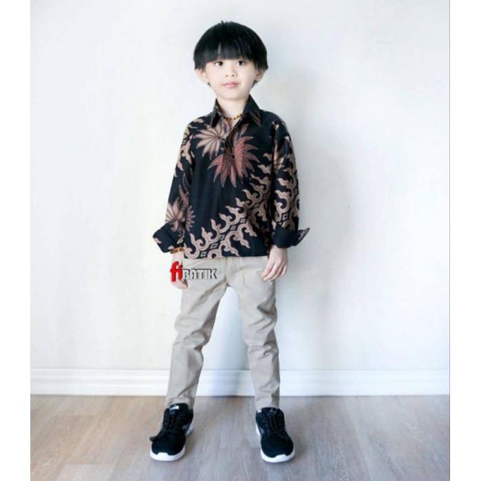 (BISA COD) KEMEJA BATIK ANAK COWOK LENGAN PANJANG//BAJU BATIK ANAK COWOK//BATIK ANAK LAKI LAKI USIA 2-12 th// KEMEJA ANAK MODERN