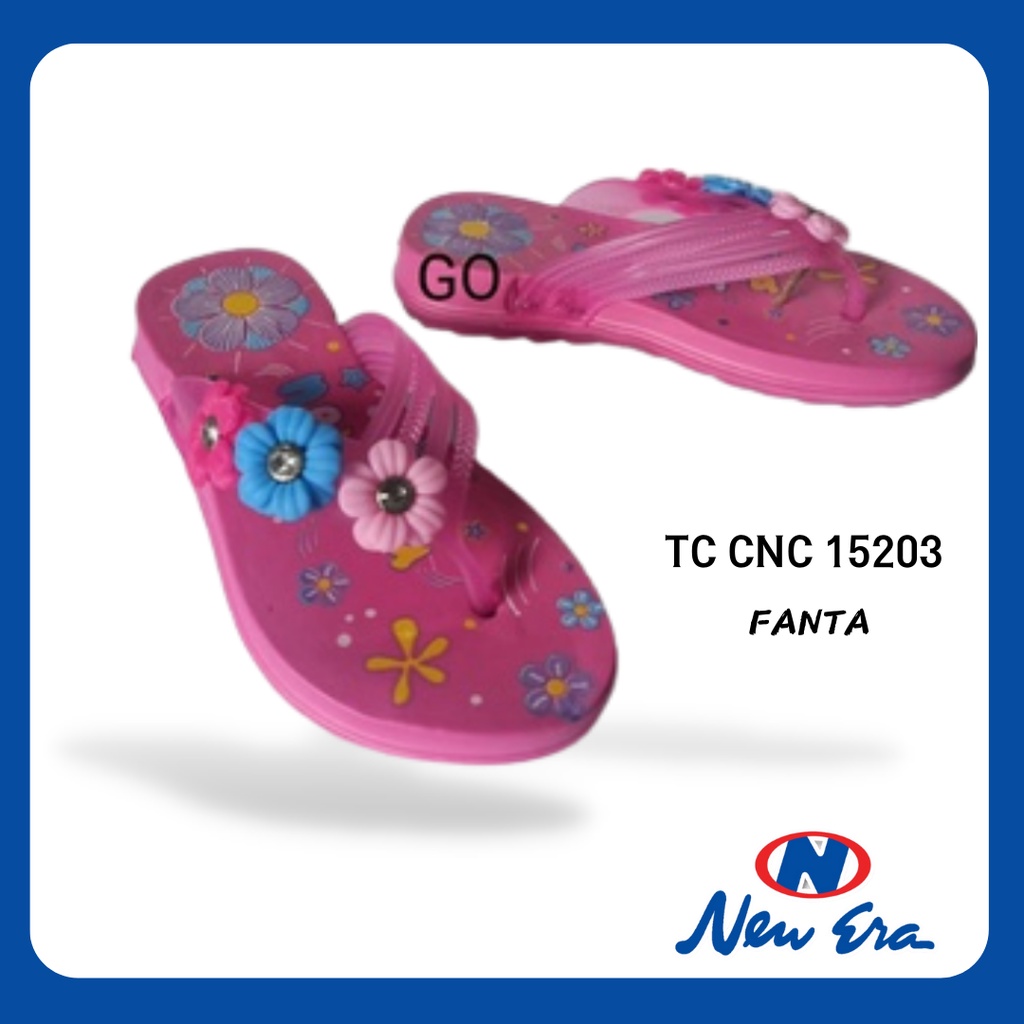 gos NEW ERA TC CNC 15203 sandal BUNGA jepit anak MURAH SZE 25-29