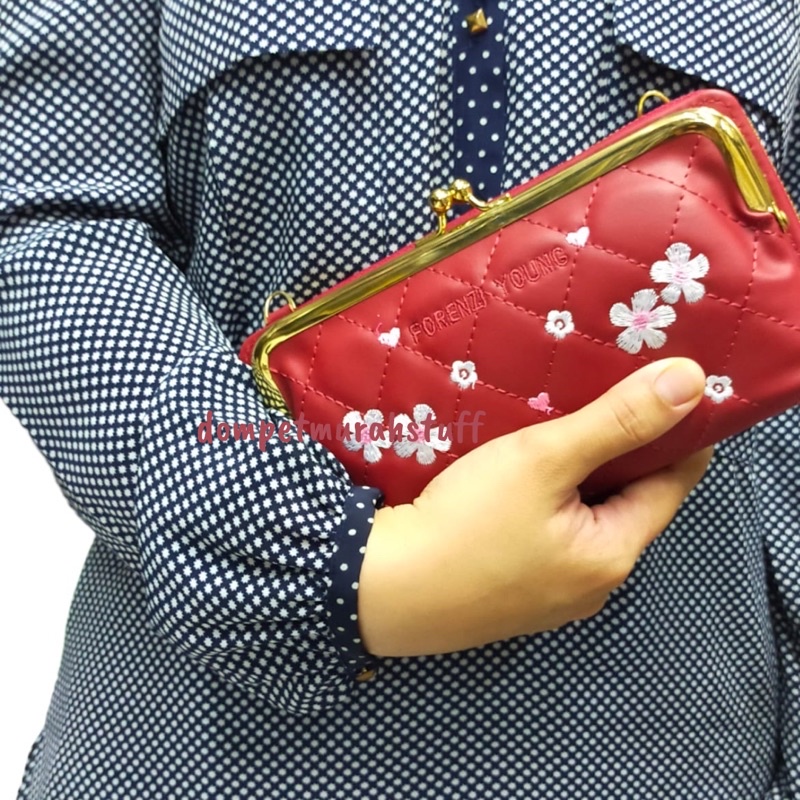 COD TAS HP SELEMPANG WANITA BORDIR BEHEL MODEL TIDUR