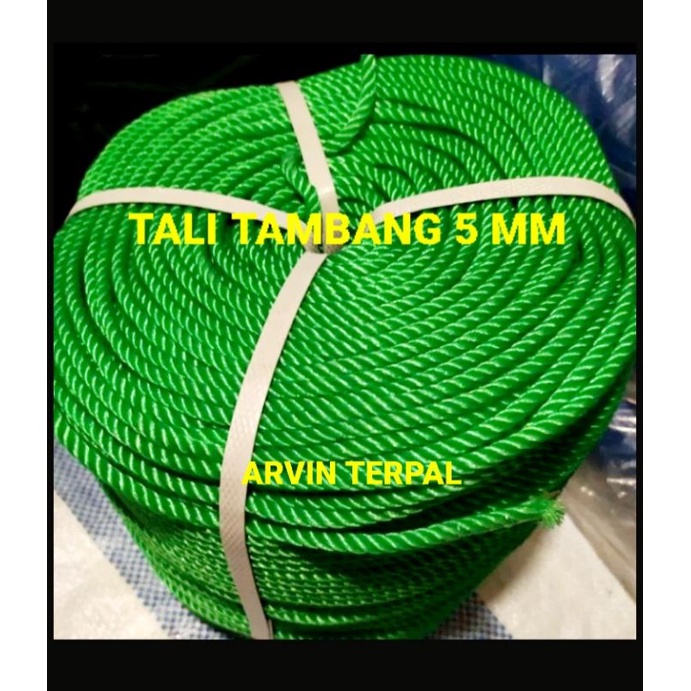 1 ROLL Tali Tambang Plastik OTOPUS Ukuran 5mm Panjang 200 Meter / tali sawah / tali serbaguna / tali