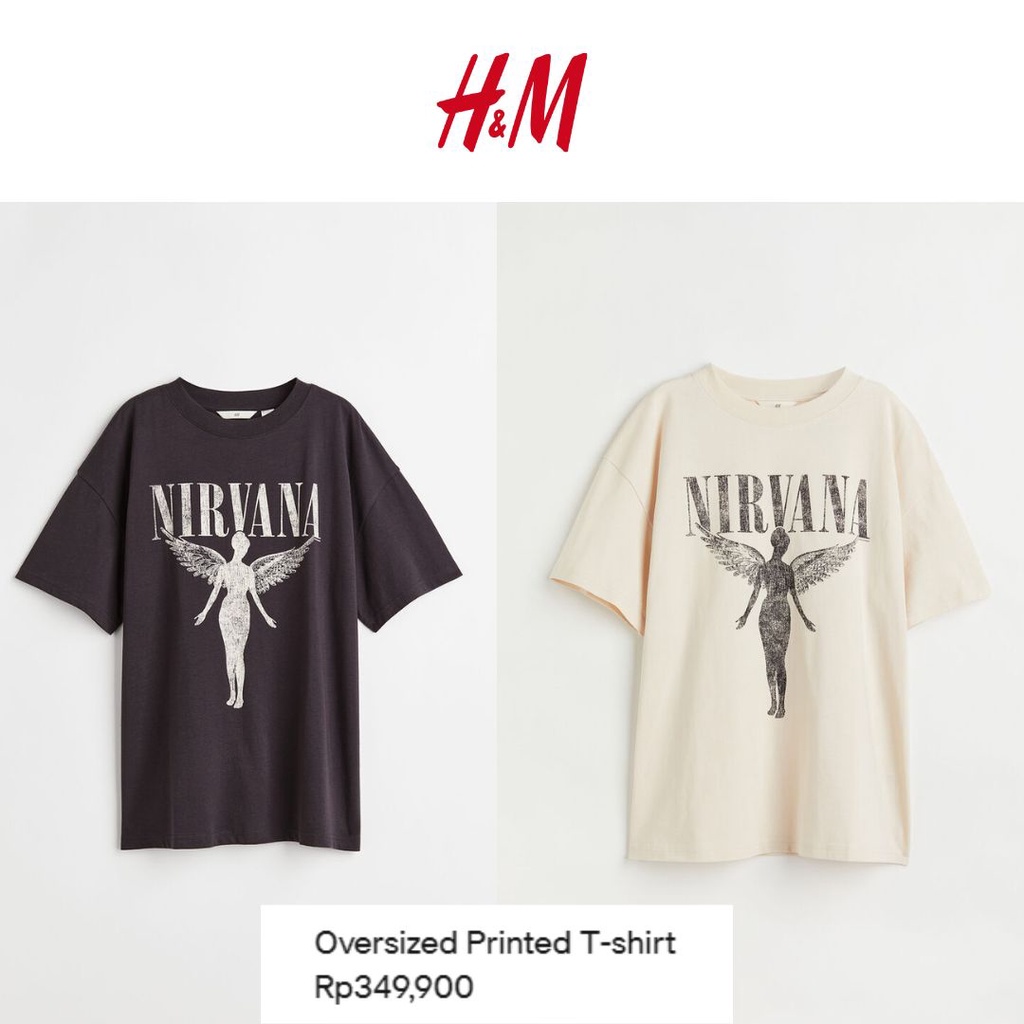 Hnm Oversized printed T-shirt Nirvana