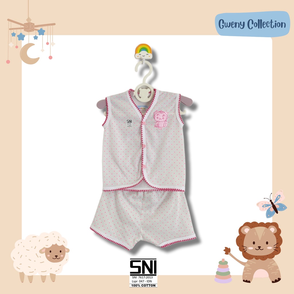 SETELAN BAJU BAYI TANPA LENGAN, LENGAN PENDEK, LENGAN PANJANG UNISEX COTTON MURAH SET (ADNWP)