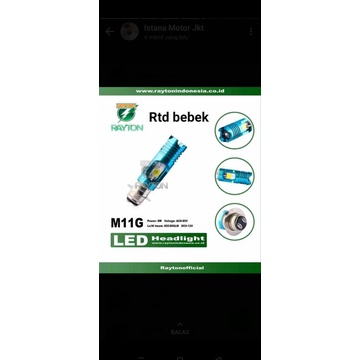 Headlamp / Headlight LED RAYTON RTD M11G 8W (Bebek) Original.