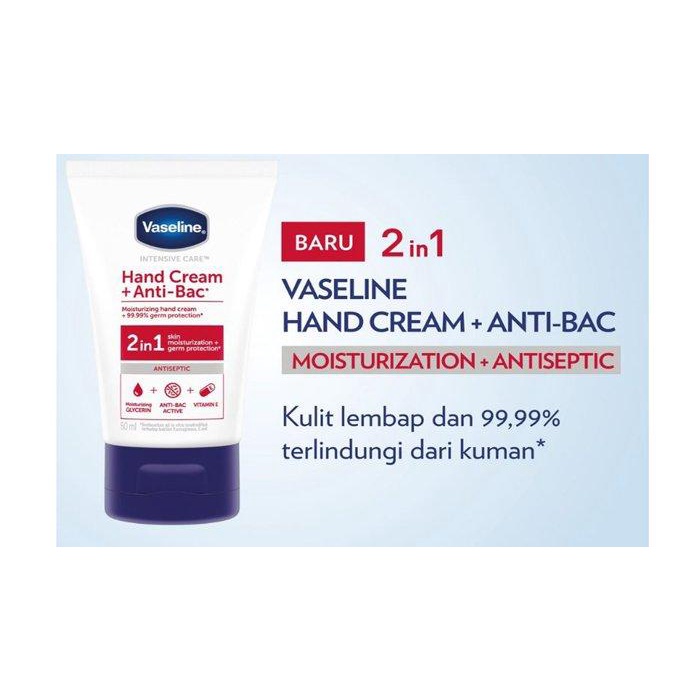 Vaseline Hand Cream Anti Bacterial 50ml