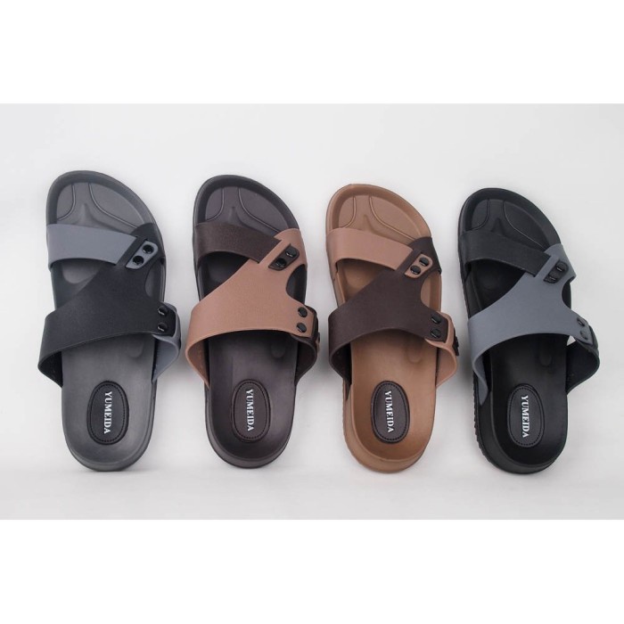 PROMO...! Sandal Selop Karet Pria Yumeida 8092