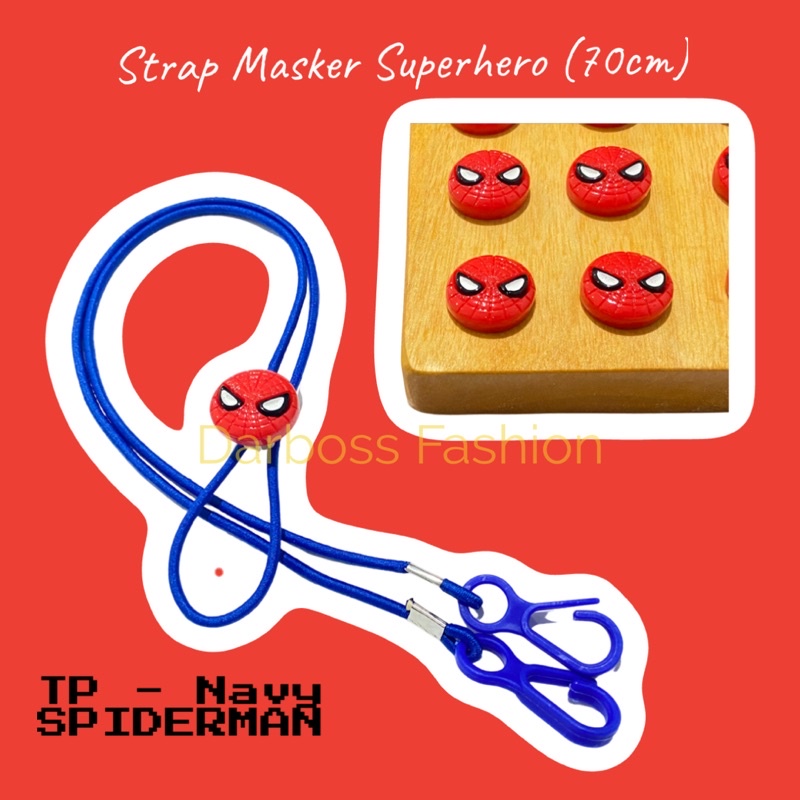 (PART 6 STP) CUSTOM NAMA Tali Masker Anak SUPERHERO dan Dewasa / Strap Masker 2 in 1 anak laki-laki / Kalung masker manik / konetor masker / pengait masker hijab headloop / lanyard masker / tali masker manik clay resin lucu / Clay Resin Bola