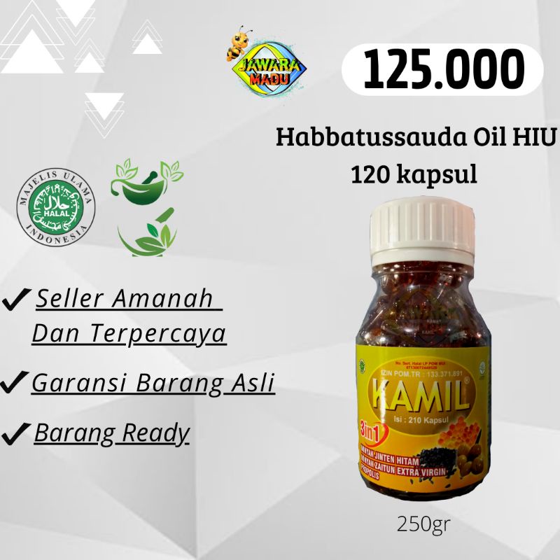 herbal asli murni 100% kamil habbatussauda oil 210kp obat diabetes
