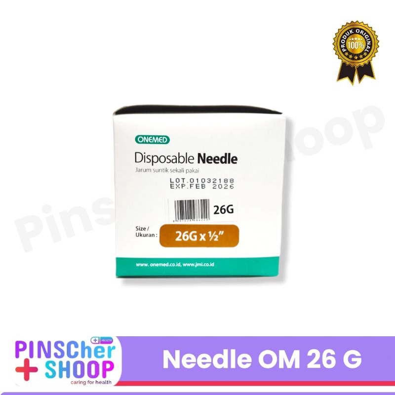 Disposable Neddle 26 G OneMed / Box