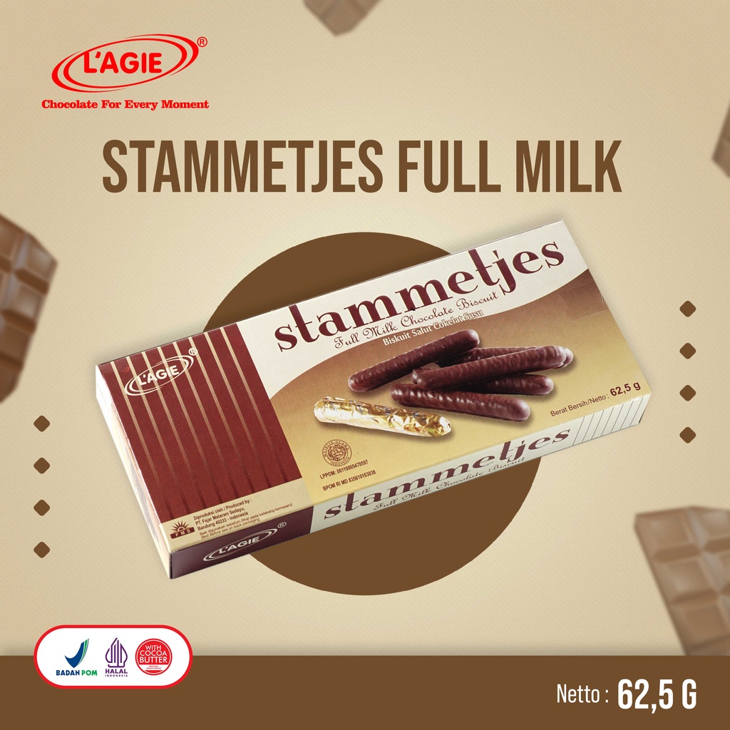 

Lagie Stammetjes Full Milk 62.5 gr