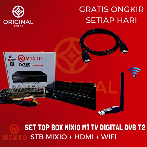 [ READY STOK ] SET TOP BOX STB TV DIGITAL TABUNG MIXIO DVB HD EWS