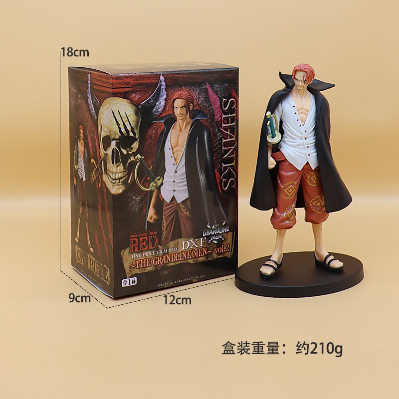 Pajangan action figure anime one piece shanks